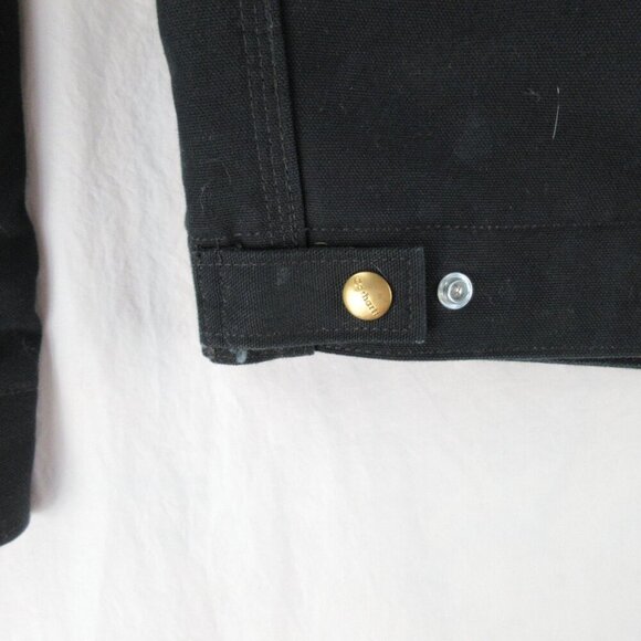 Carhartt VTG Blanket-Lined Firm Duck Detroit Jackets Medium Size 40R J01 Black - Picture 8 of 12
